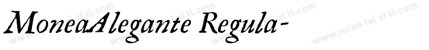 MoneaAlegante Regula字体转换